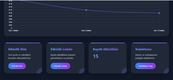 Etkinlik & Geri Sayım Web Sitesi Yazılımı - Görsel 4